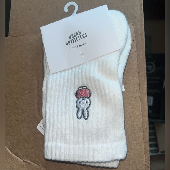 miffy Accessories - Miffy White Short Ankle Crew Socks Sz Women’s OS NEW NWT